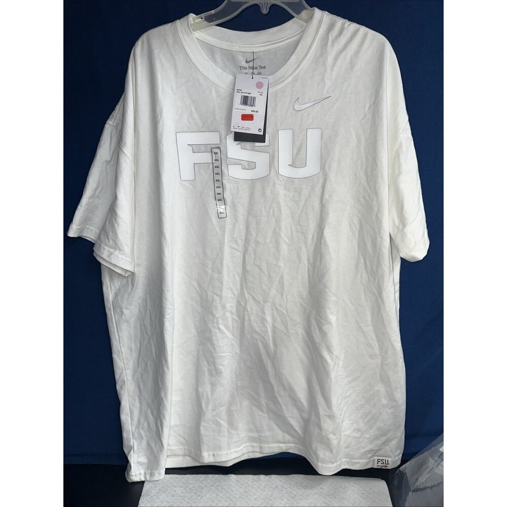 NWT Nike Florida State Seminoles Women’s XXL Loose Fit Tee White Logo